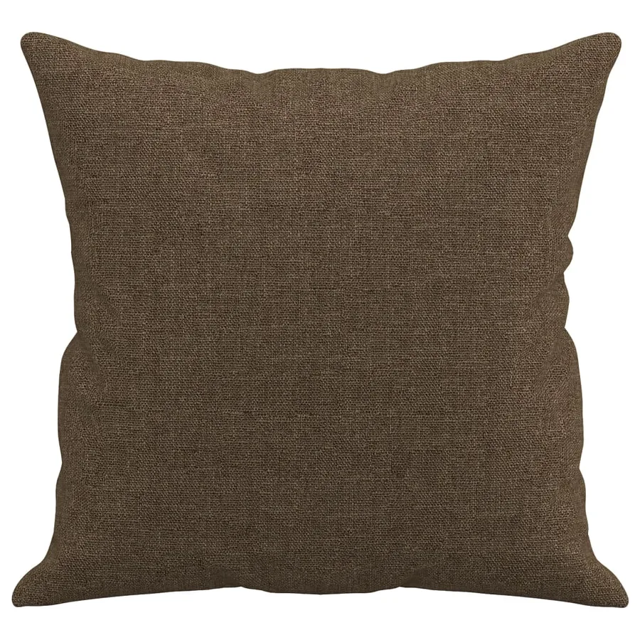 Coussins décoratifs lot de 2 Marron 40x40 cm Tissu - 4
