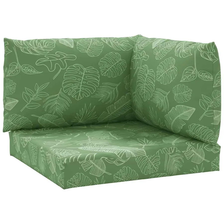 Coussins de palette lot de 3 motif de feuilles tissu Oxford - 2