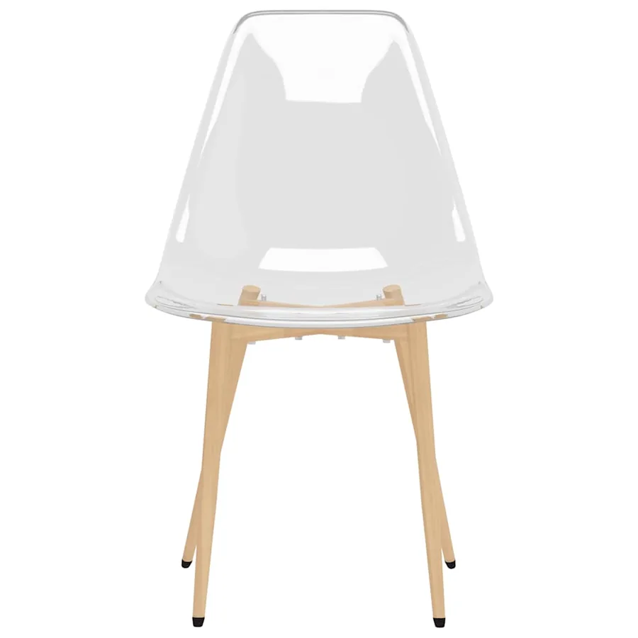 Chaises à manger lot de 2 Transparent PET - 4