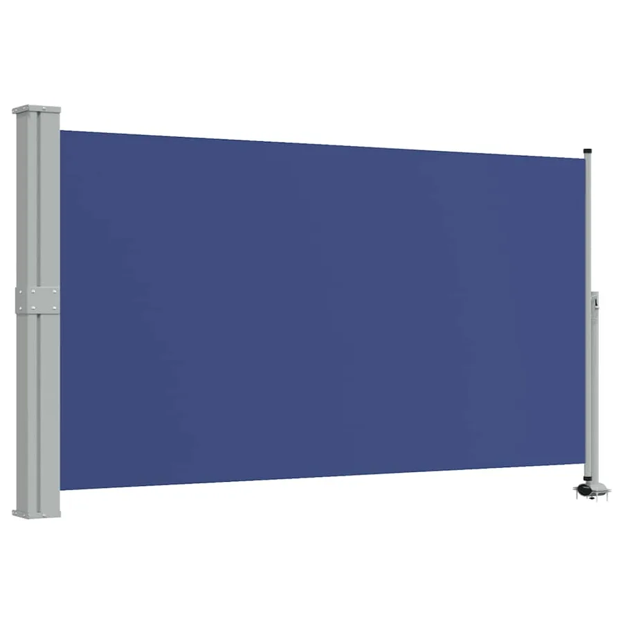 Auvent latéral rétractable de patio 140 x 300 cm Bleu - 2