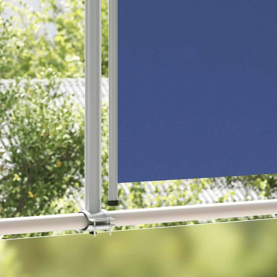 Auvent latéral rétractable de patio 140 x 300 cm Bleu - 3