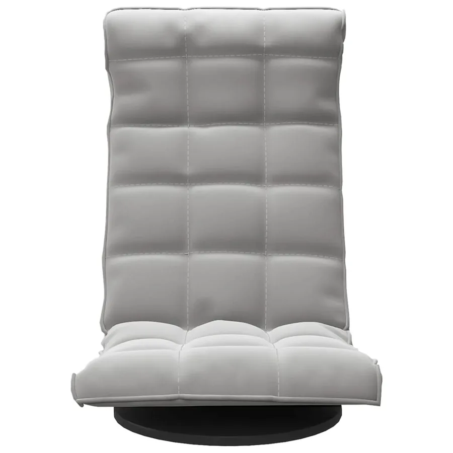 Chaise de sol pivotante Gris clair Velours - 3