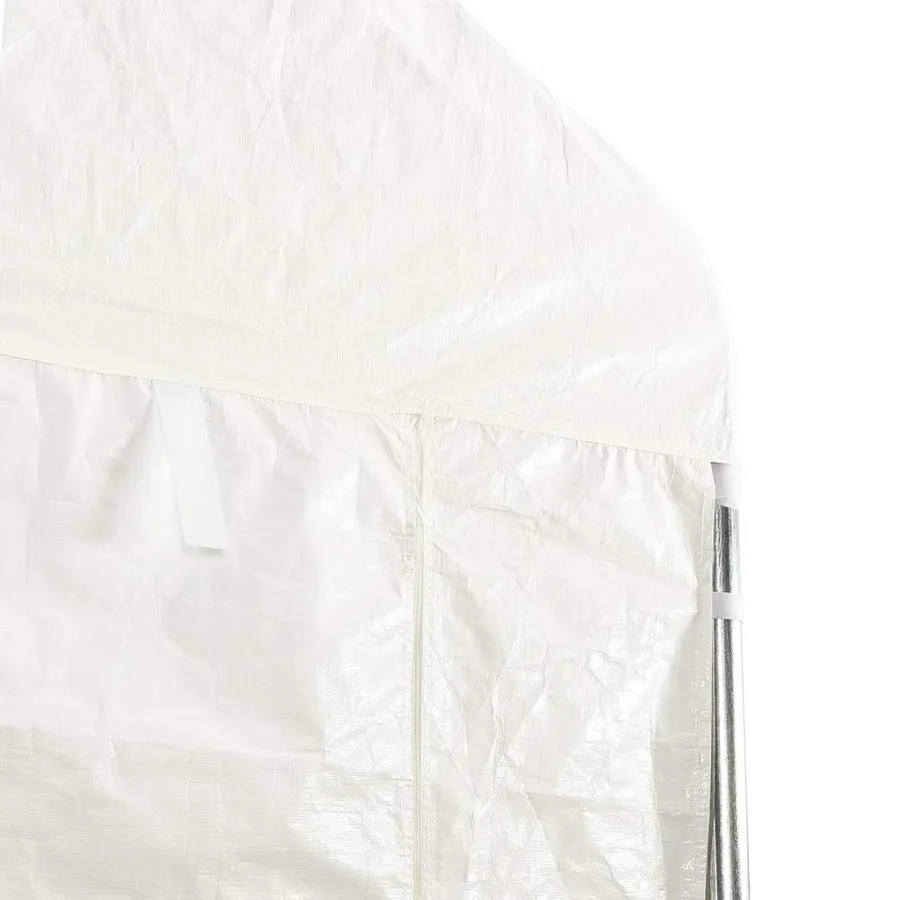Belvédère avec toit blanc 20,07x2,28x2,69 m polyéthylène - 5