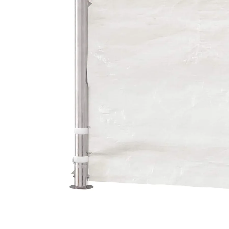 Belvédère avec toit blanc 20,07x2,28x2,69 m polyéthylène - 6