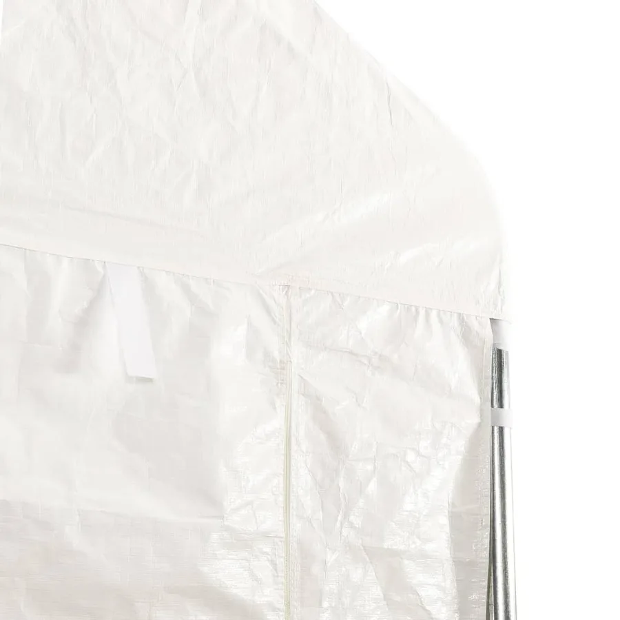 Belvédère avec toit blanc 6,69x2,28x2,69 m polyéthylène - 5