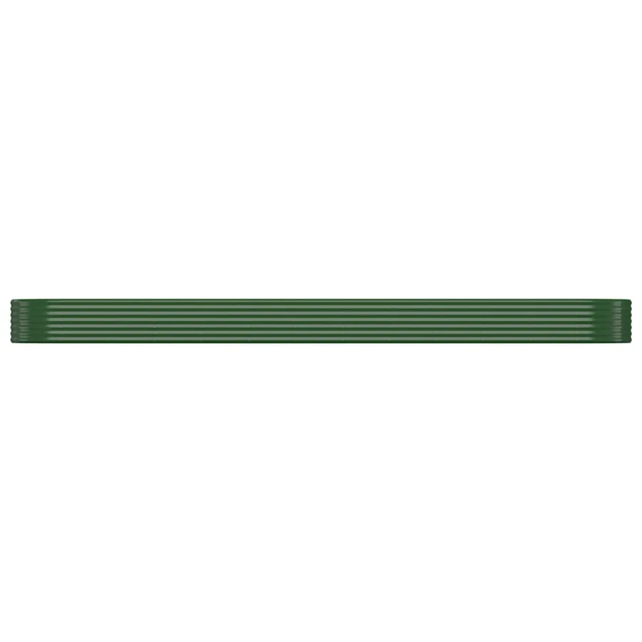 Lit surélevé de jardin Acier galvanisé 507x100x36cm Vert - 3