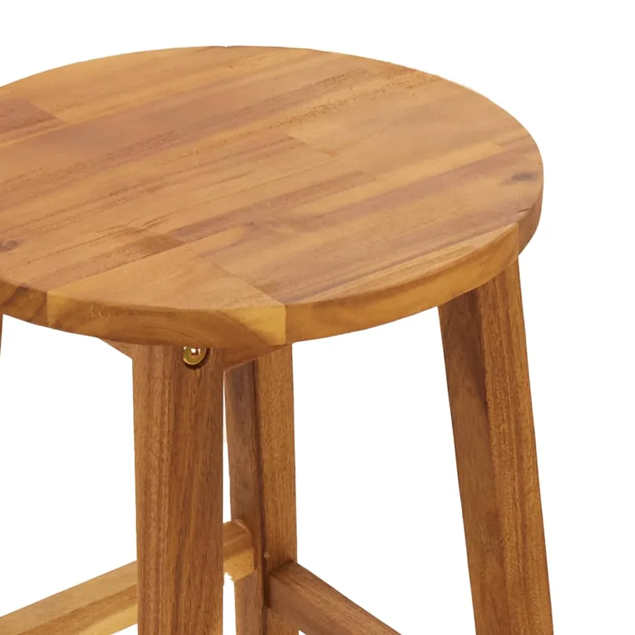 Ensemble de bar 3 pcs Bois d'acacia solide - 6
