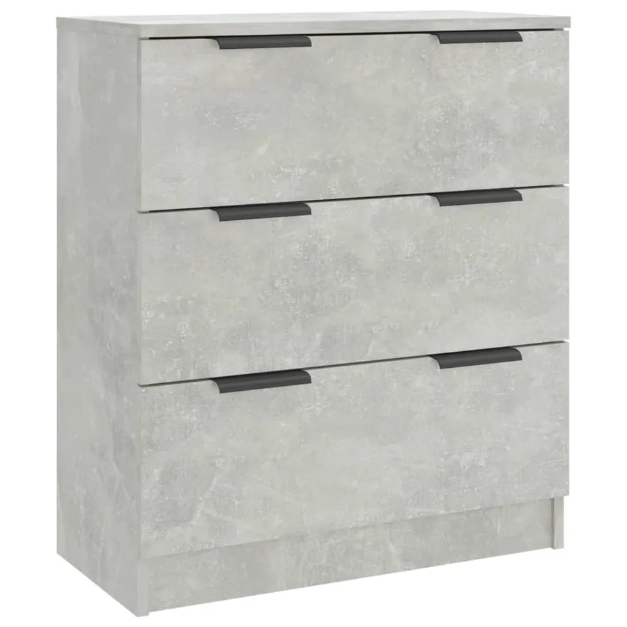Buffet Gris béton 60x30x70 cm Bois d'ingénierie - 2