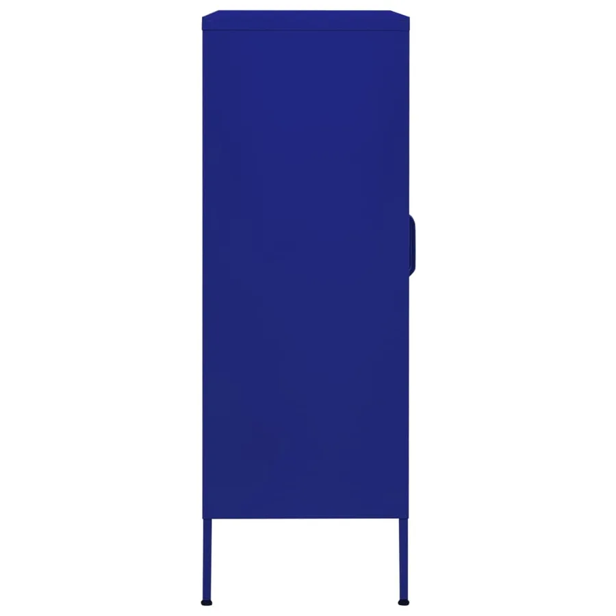 Armoire de rangement Bleu marine 80x35x101,5 cm Acier - 5