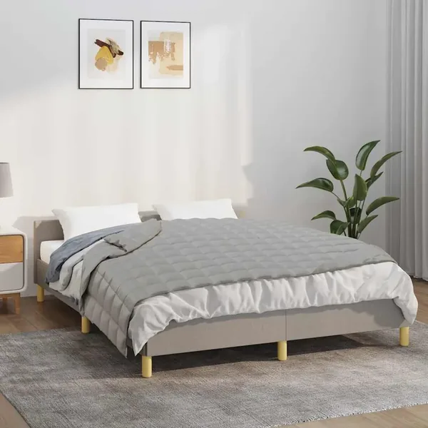 Couverture lestée Gris 150x200 cm 11 kg Tissu