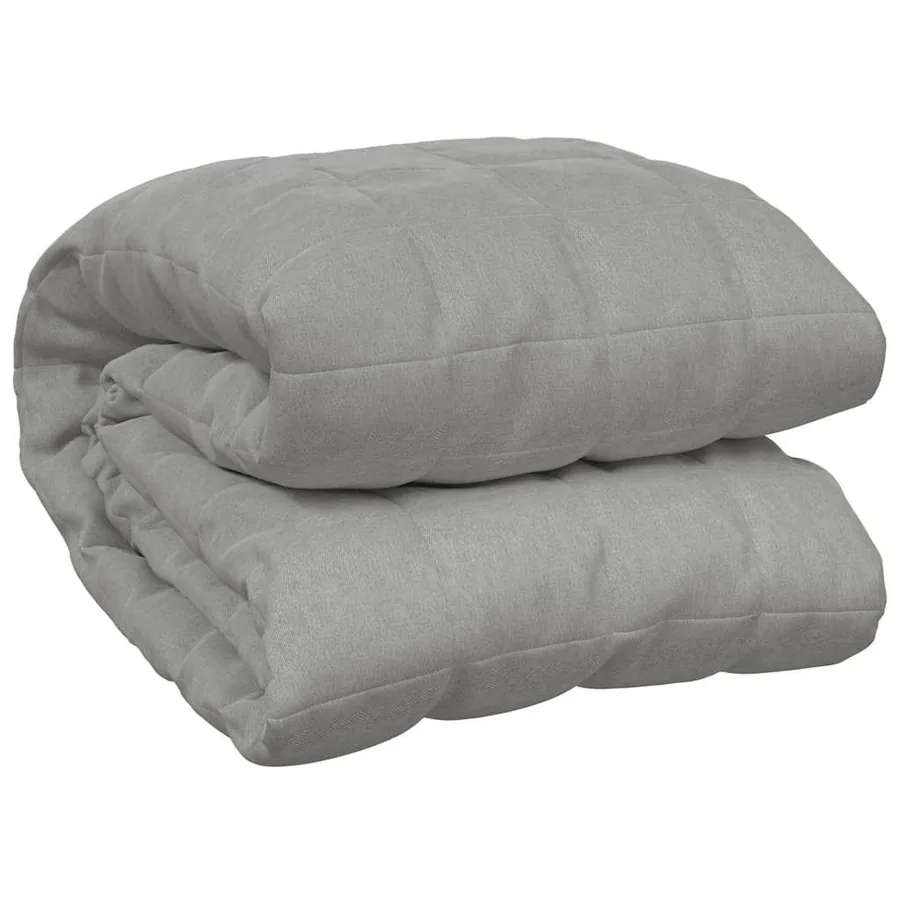 Couverture lestée Gris 150x200 cm 11 kg Tissu - 2