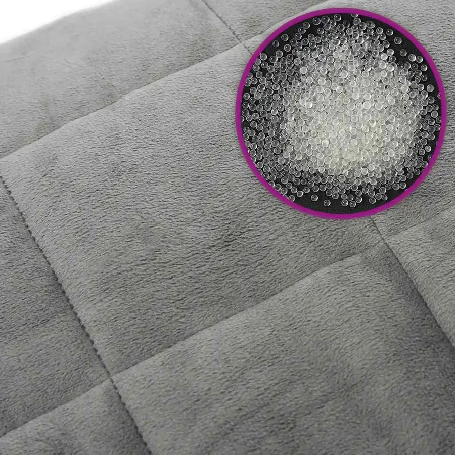 Couverture lestée Gris 150x200 cm 11 kg Tissu - 6