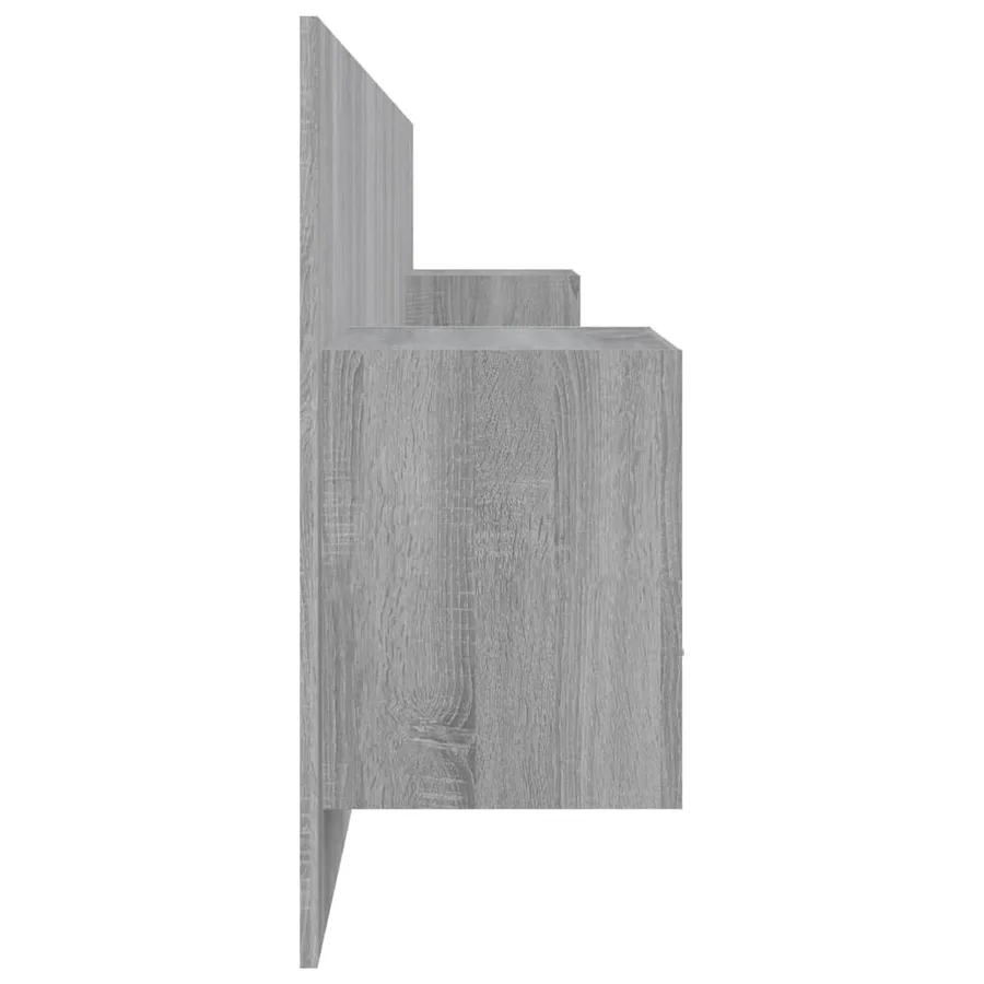 Tête de lit avec armoires sonoma gris Bois d'ingénierie - 5