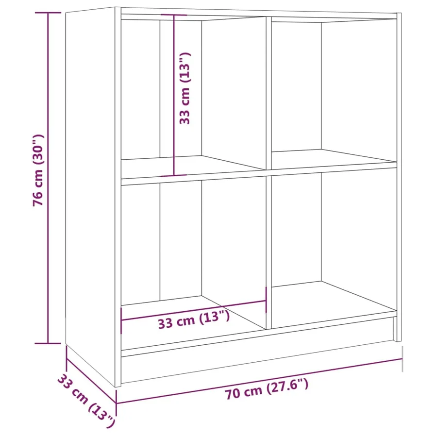 Buffet 70x33x76 cm bois de pin massif - 8
