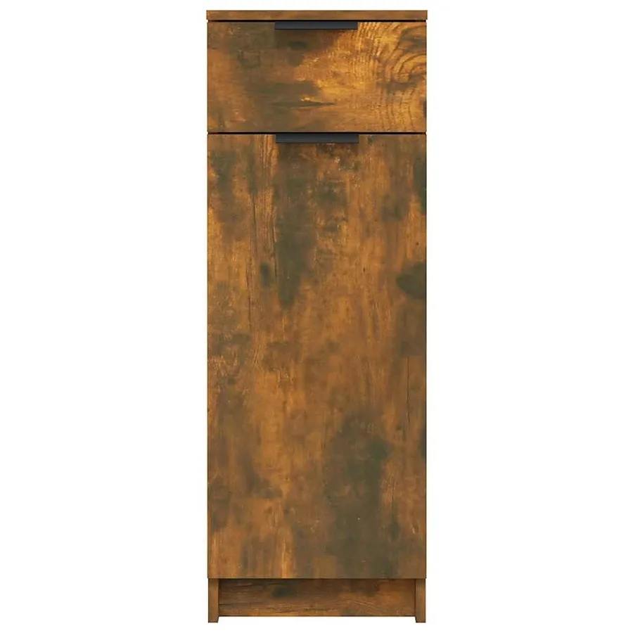 Armoire de bain Chêne fumé 32x34x90 cm Bois d'ingénierie - 6