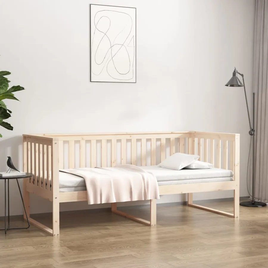 Lit de jour sans matelas 90x190 cm bois de pin massif