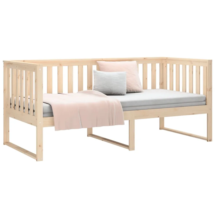 Lit de jour sans matelas 90x190 cm bois de pin massif - 6