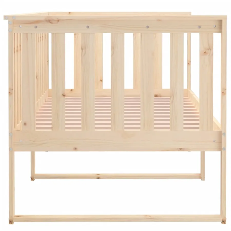 Lit de jour sans matelas 90x190 cm bois de pin massif - 9