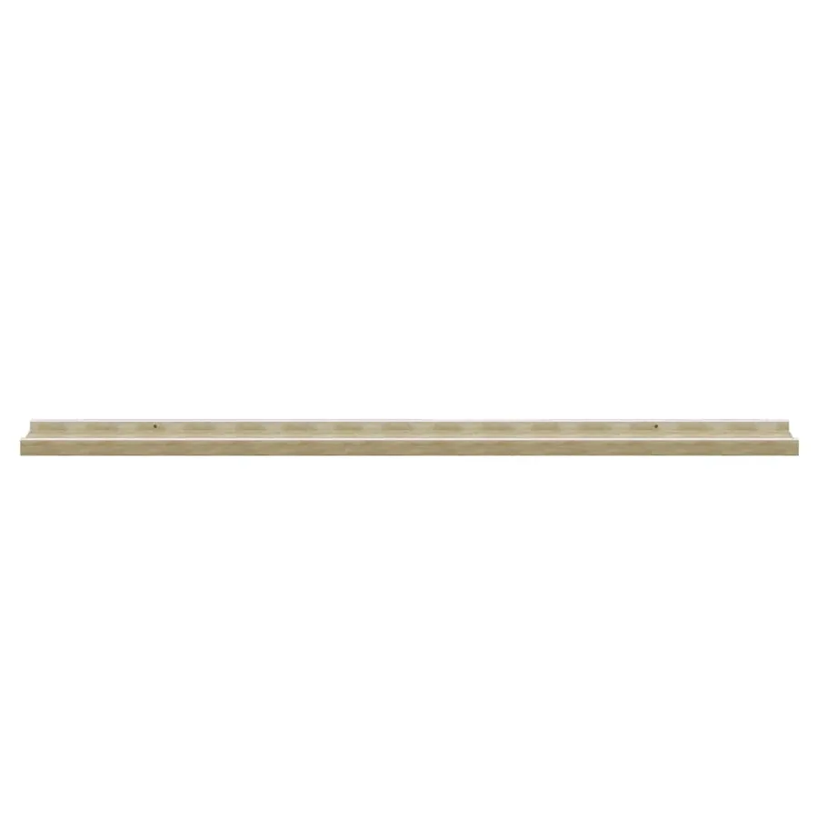 Étagères murales 4 pcs blanc et chêne sonoma 100x9x3 cm - 6