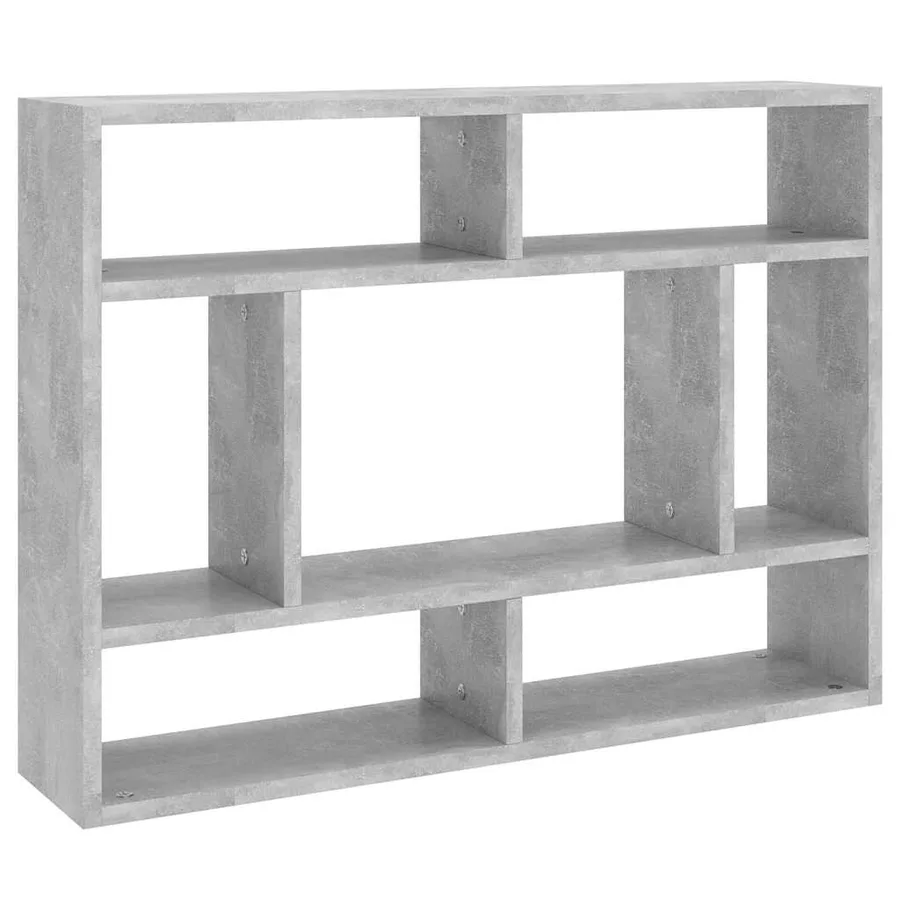 Étagère murale Gris béton 75x16x55 cm Bois d'ingénierie - 2