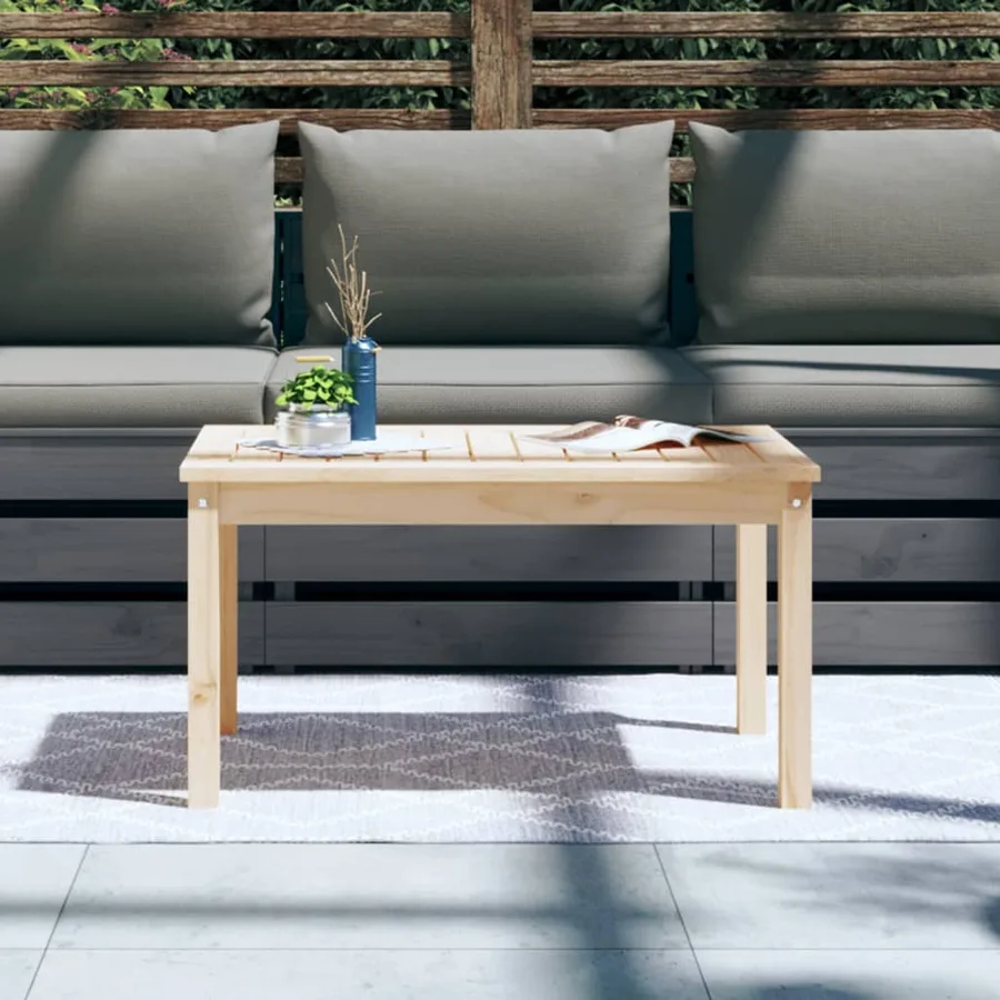 Table de jardin 82,5x50,5x45 cm bois massif de pin - 3