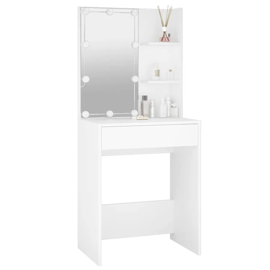 Coiffeuse avec LED blanc 60x40x140 cm - 4