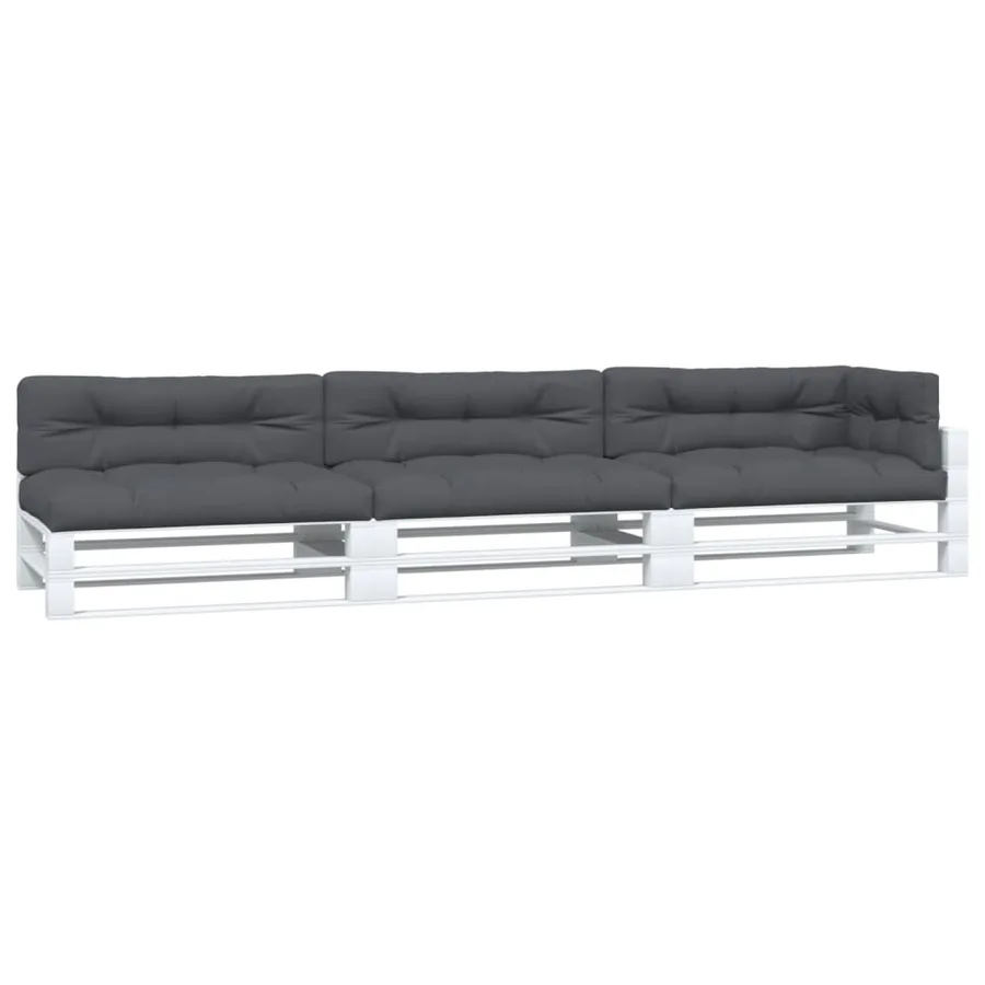 Coussins de palette lot de 7 anthracite tissu - 3
