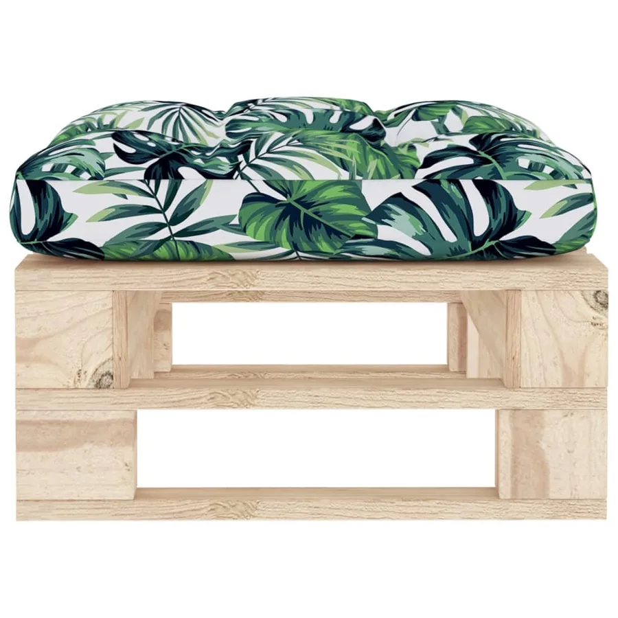 Pouf palette de jardin bois de pin imprégné - 3