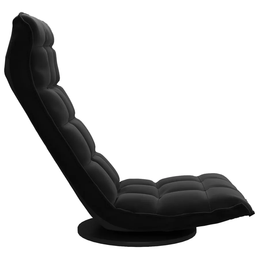 Chaise de sol pivotante Noir Velours - 4