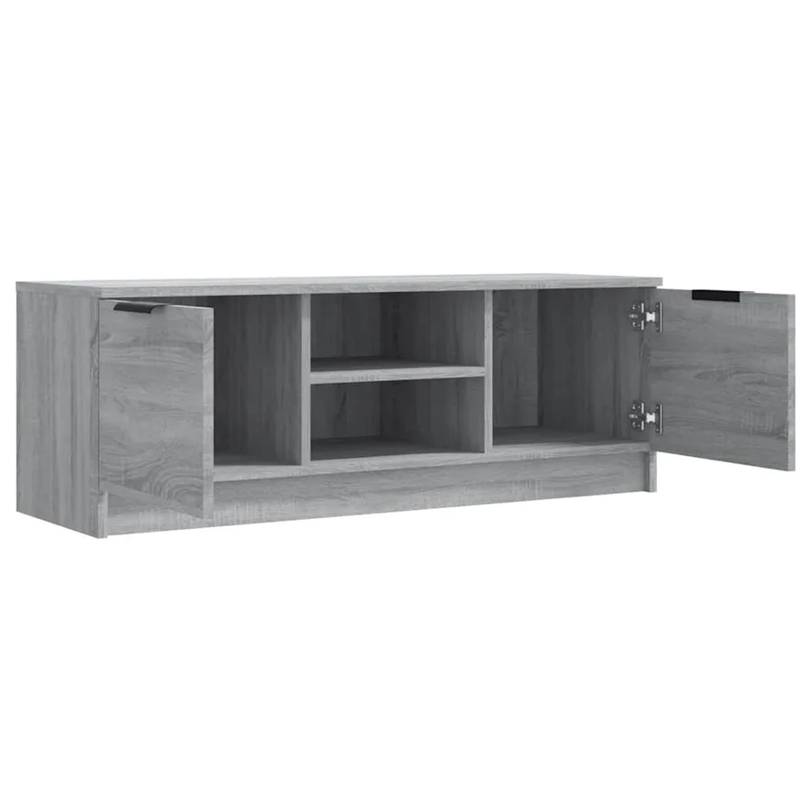 Meuble TV Sonoma gris 102x35x36,5 cm Bois d'ingénierie - 4