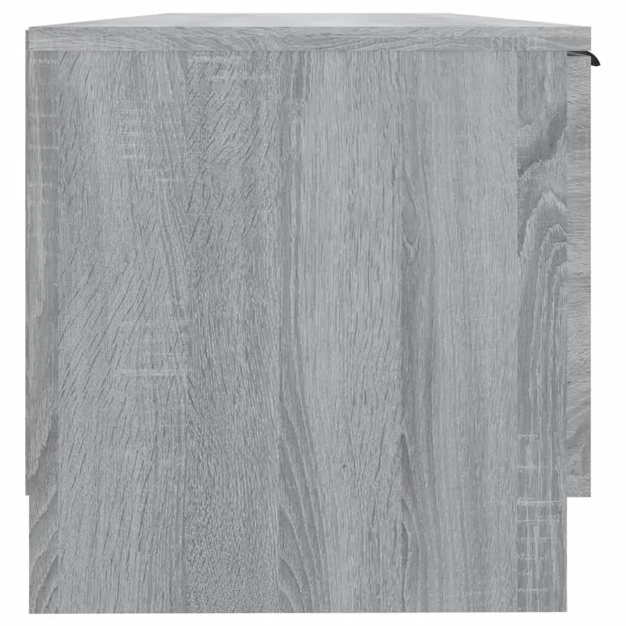 Meuble TV Sonoma gris 102x35x36,5 cm Bois d'ingénierie - 5