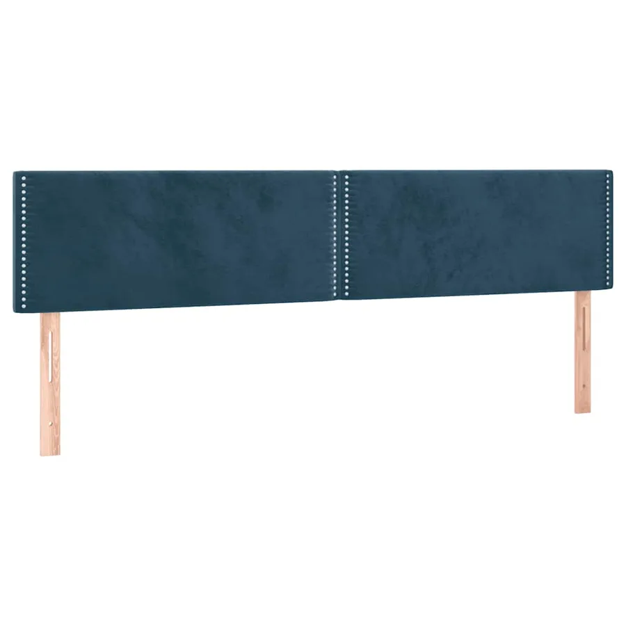 Têtes de lit Bleu foncé 200 x 5 x 78/88 cm Velours - 2