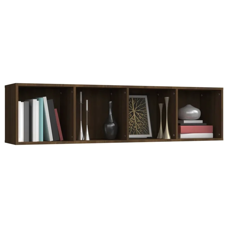 Bibliothèque/Meuble TV Chêne marron 143x30x36cm Bois ingénierie - 5