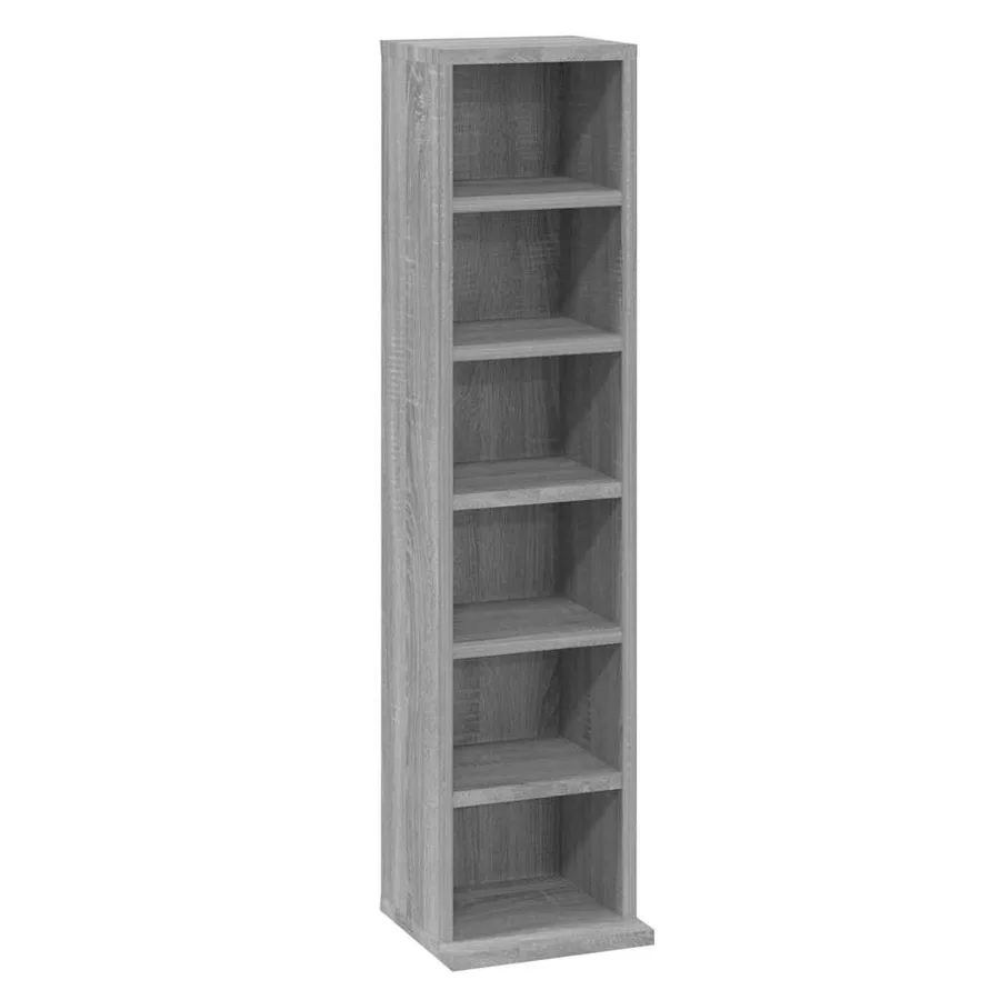 Armoire à CD Sonoma gris 21x20x88 cm Bois d'ingénierie - 2