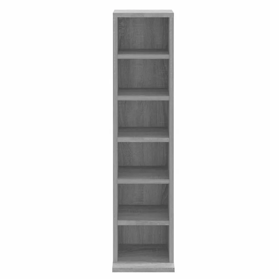 Armoire à CD Sonoma gris 21x20x88 cm Bois d'ingénierie - 5