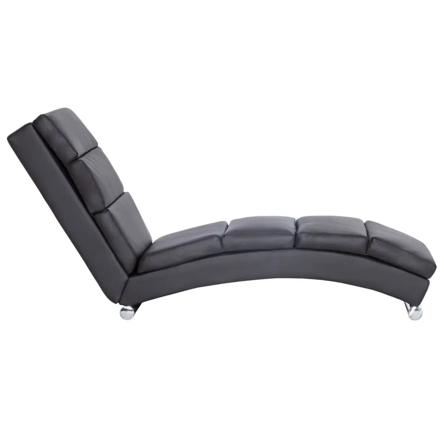 Chaise longue Gris Similicuir - 3