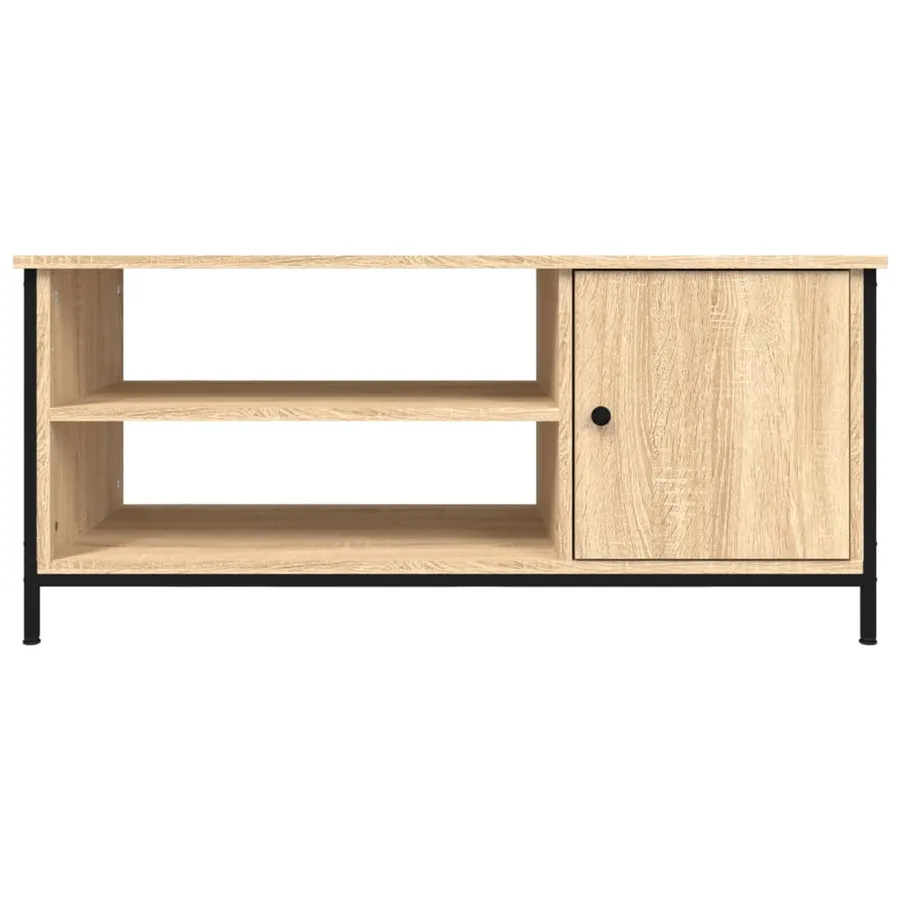 Meuble TV chêne sonoma 100x40x45 cm bois d'ingénierie - 5