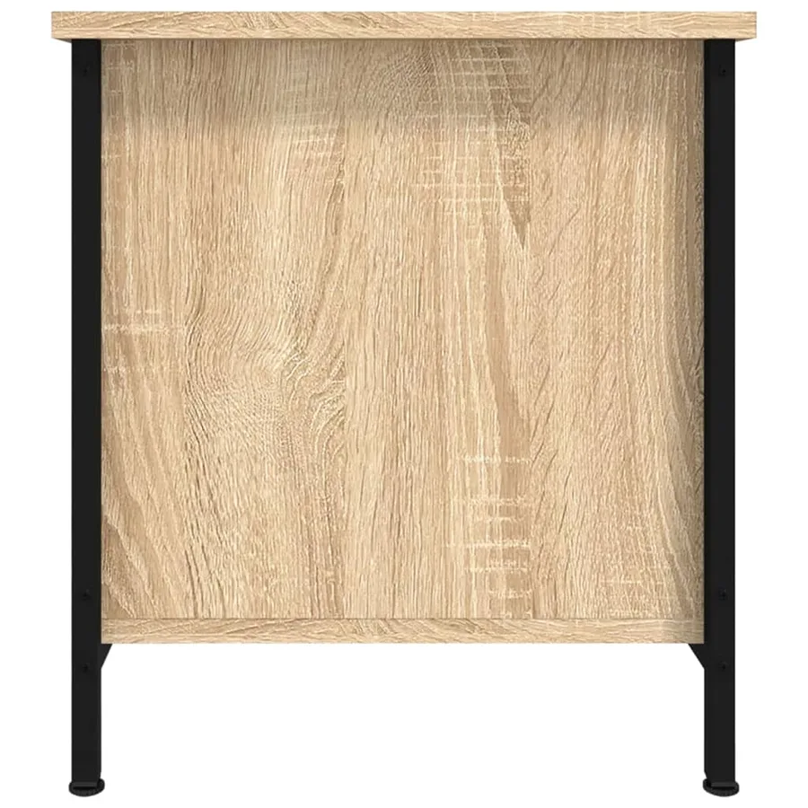 Meuble TV chêne sonoma 100x40x45 cm bois d'ingénierie - 7