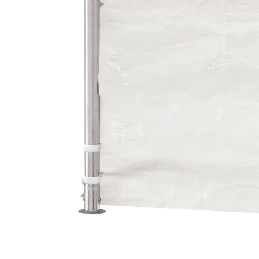 Belvédère avec toit blanc 4,08x2,23x3,22 m polyéthylène - 5