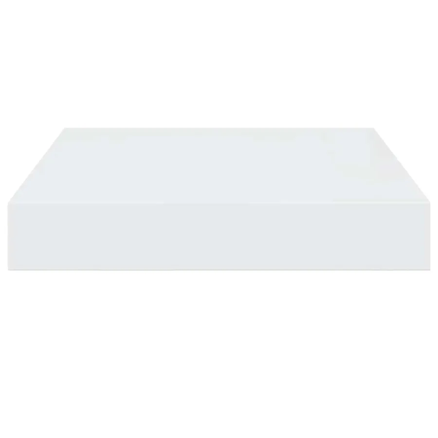 Étagère murale flottante Blanc brillant 23x23,5x3,8 cm MDF - 7