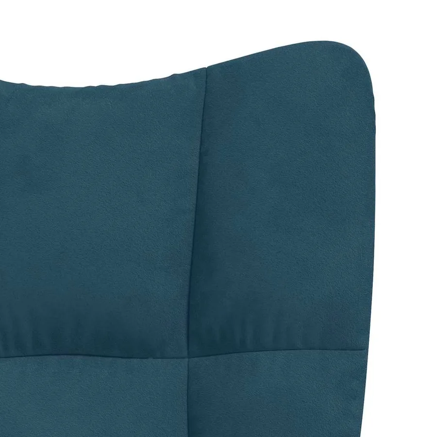 Chaise à bascule Bleu Velours - 6