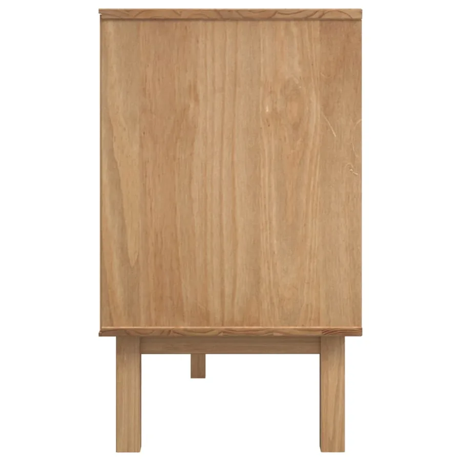 Buffet OTTA Marron et blanc 114x43x73,5 cm Bois massif pin - 5