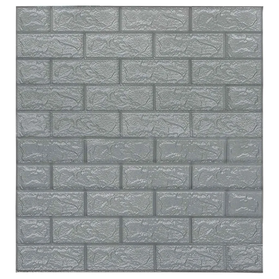 Papier peint 3D autoadhésif Briques 20 pcs Anthracite - 3