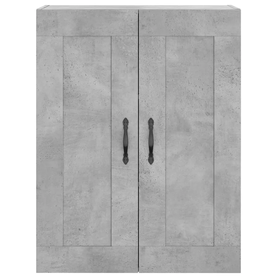 Armoire murale gris béton 69,5x34x90 cm bois d'ingénierie - 7