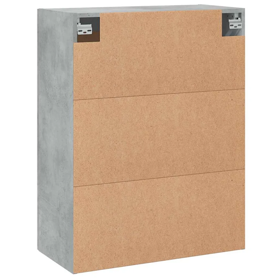 Armoire murale gris béton 69,5x34x90 cm bois d'ingénierie - 9