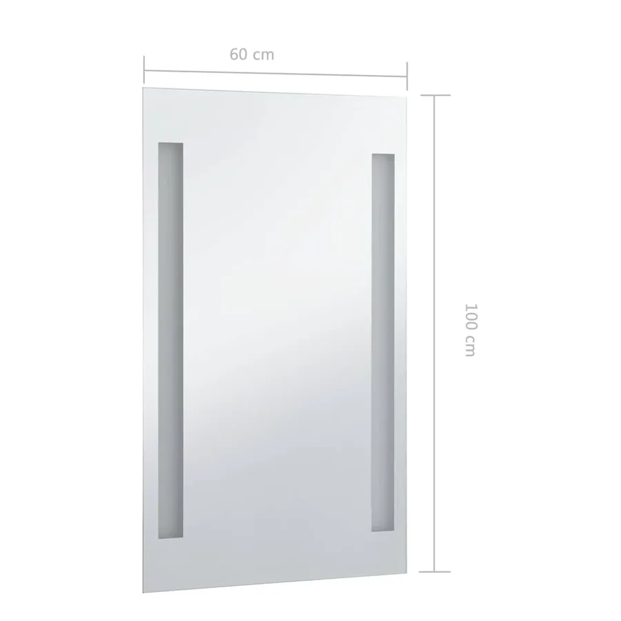 Miroir mural à LED pour salle de bains 60x100 cm - 8