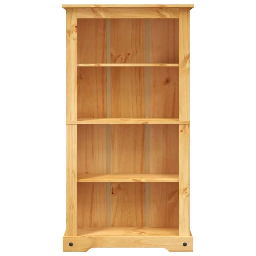 Bibliothèque 4 niveaux Gamme Corona Pin mexicain 80x29x150 cm - 3