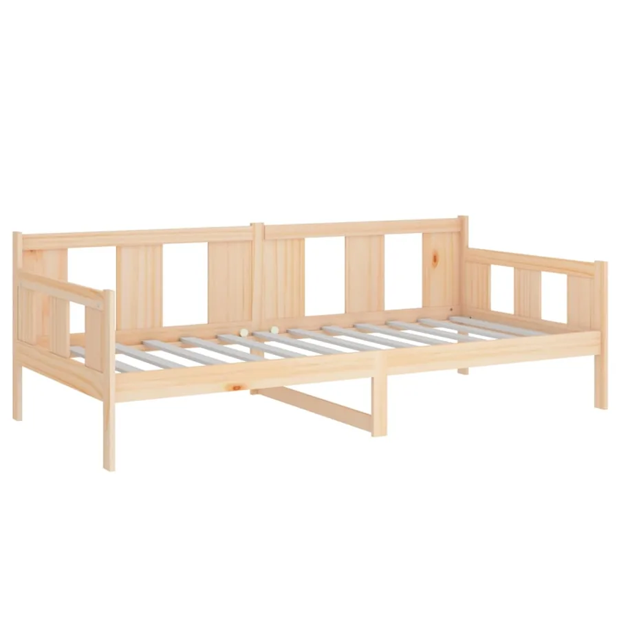 Lit de jour sans matelas bois de pin massif 90x190 cm - 6