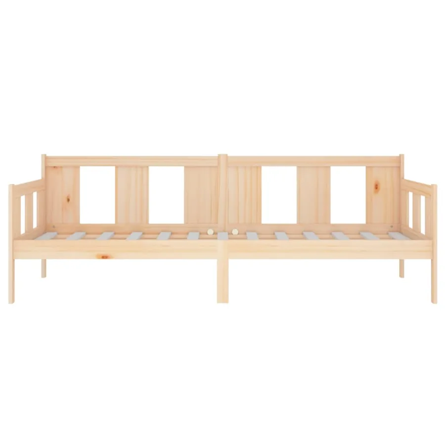 Lit de jour sans matelas bois de pin massif 90x190 cm - 7