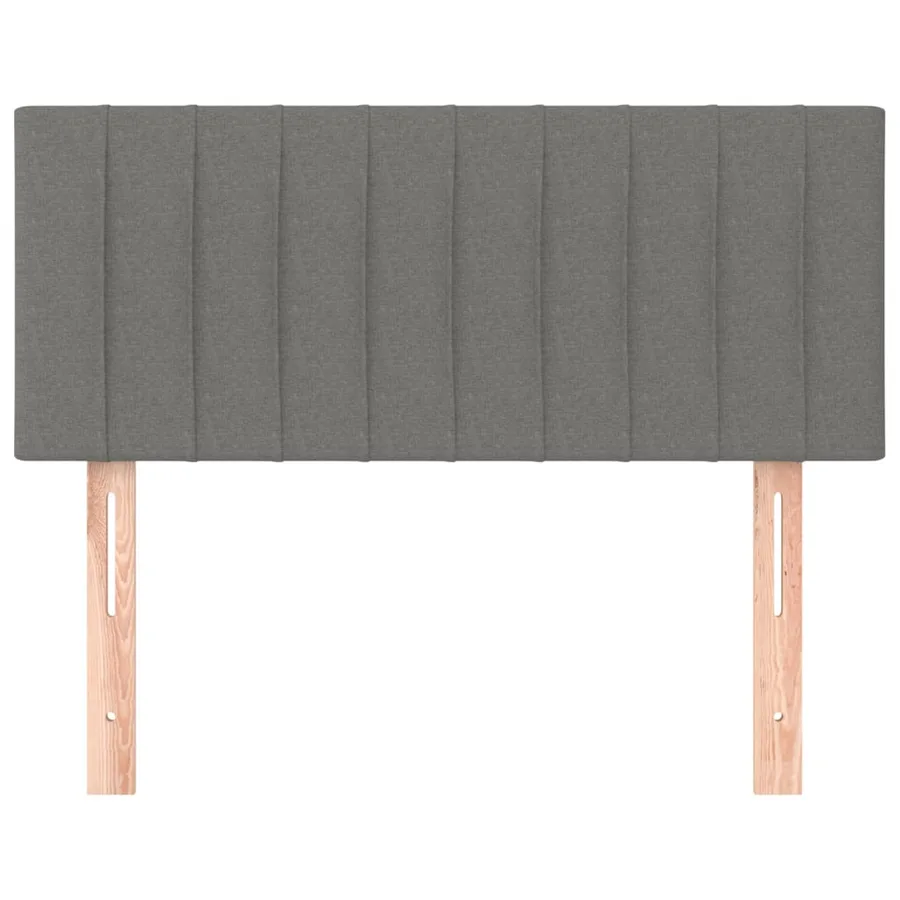 Tête de lit Gris foncé 90x5x78/88 cm Tissu - 3